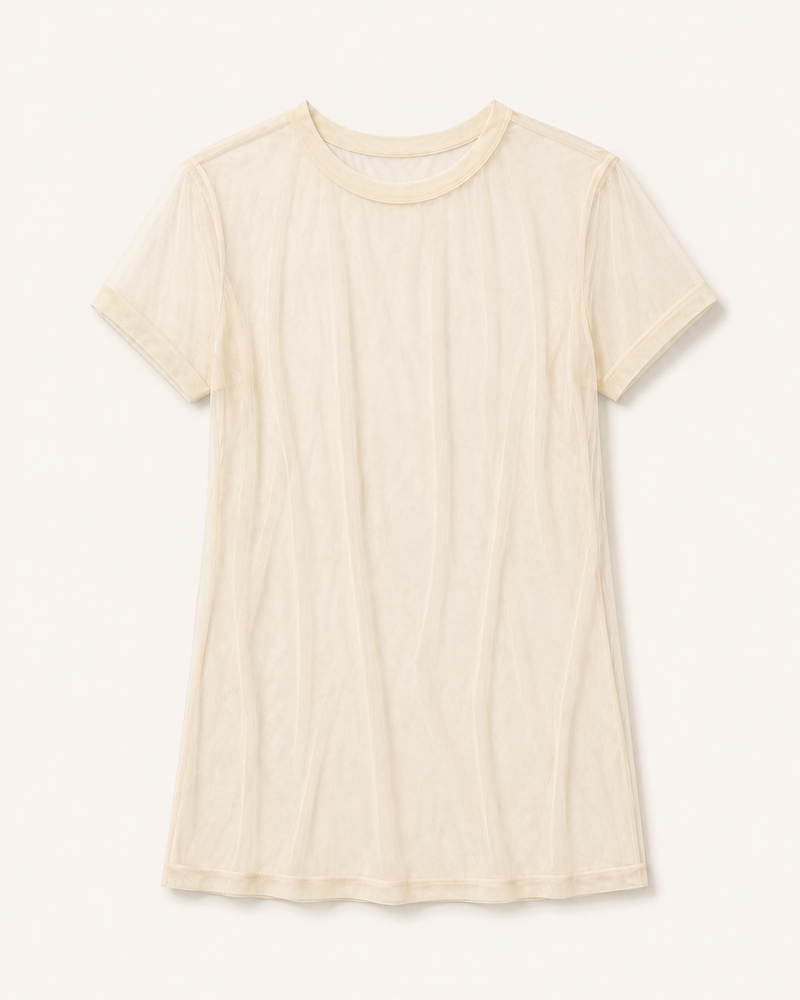 Blusa de Tule - Off White - Aura